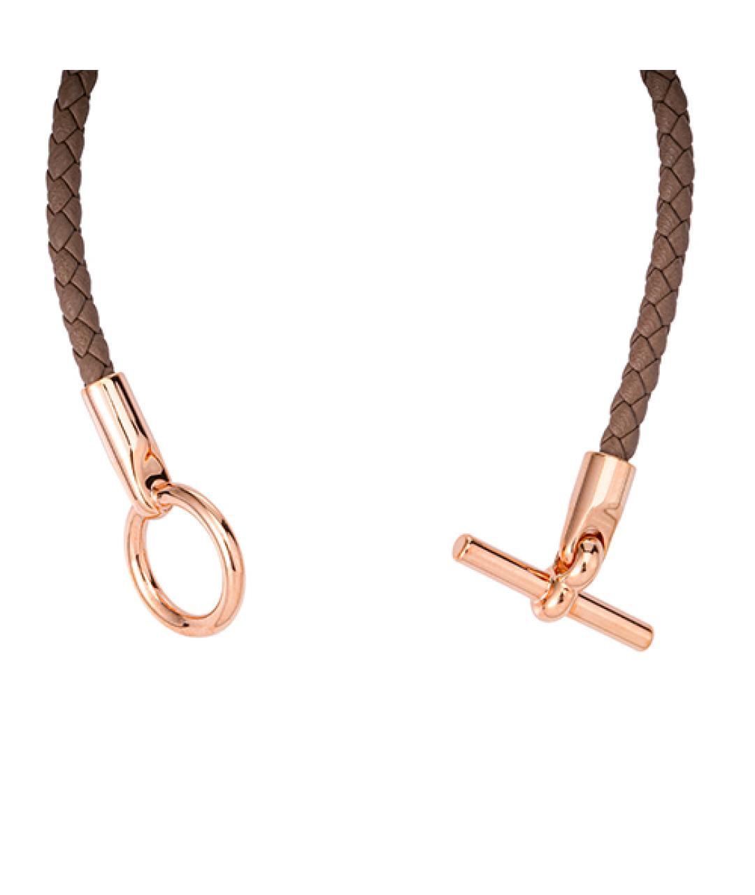 HERMES Синий кожаный браслет, фото 3