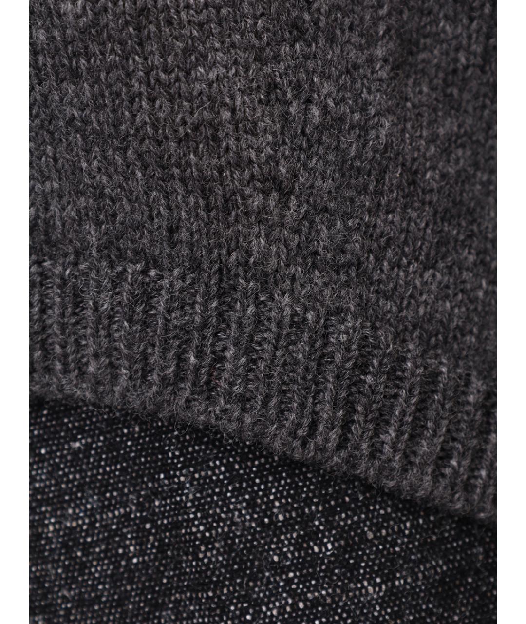 LORENA ANTONIAZZI Серый шерстяной джемпер / свитер, фото 6