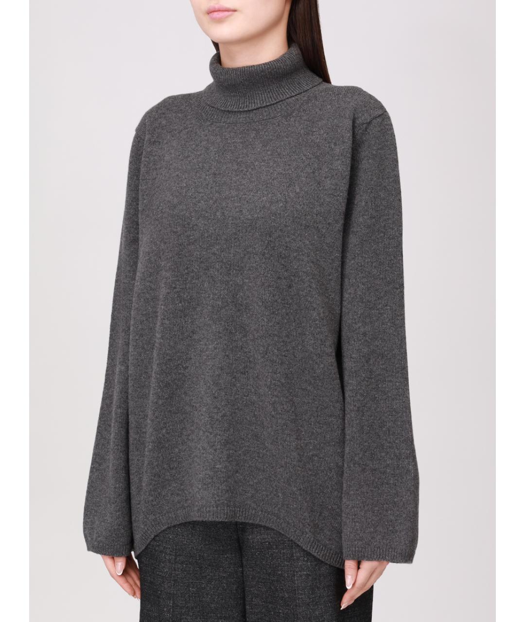 LORENA ANTONIAZZI Серый шерстяной джемпер / свитер, фото 4