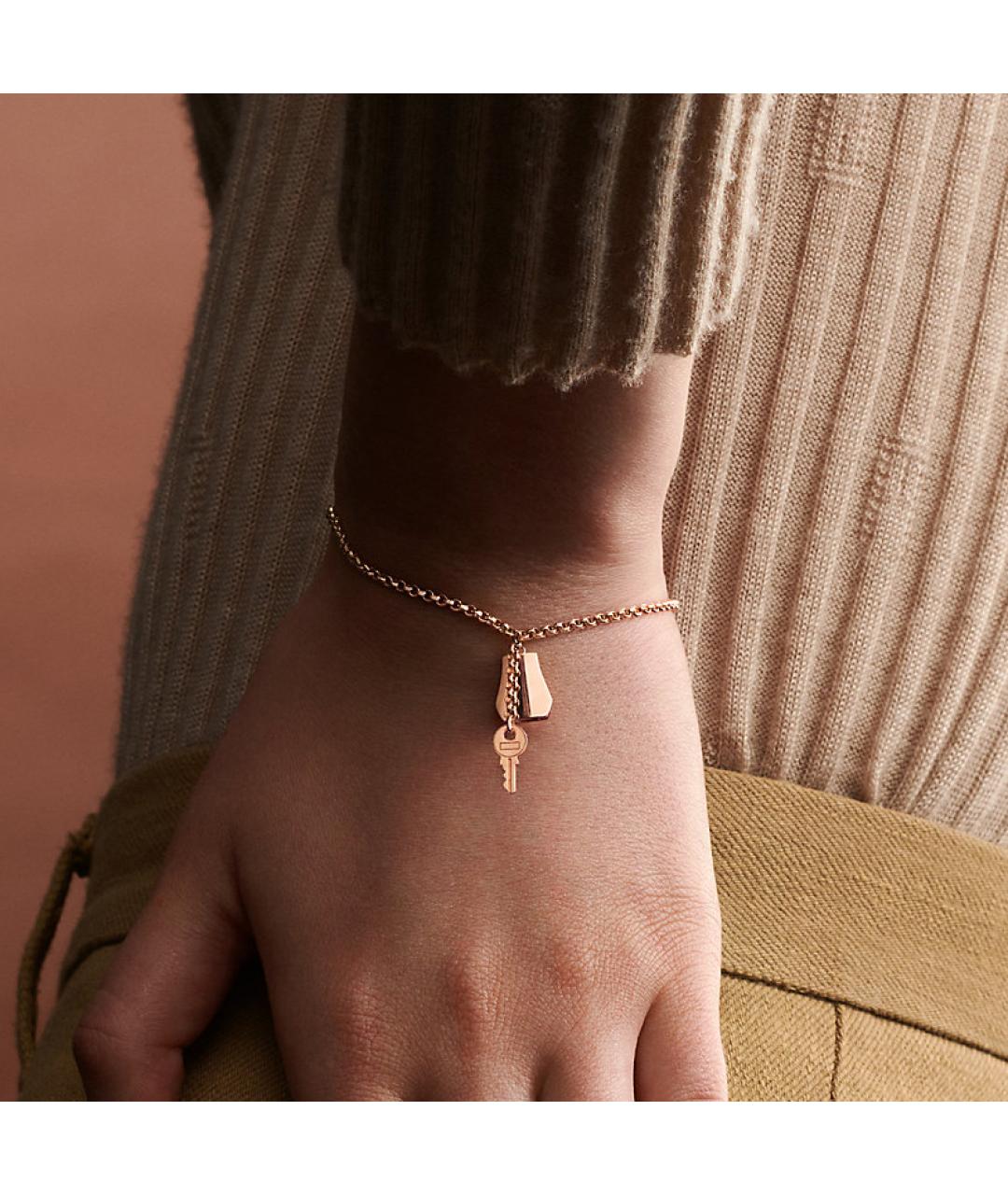 HERMES Розовый браслет, фото 3