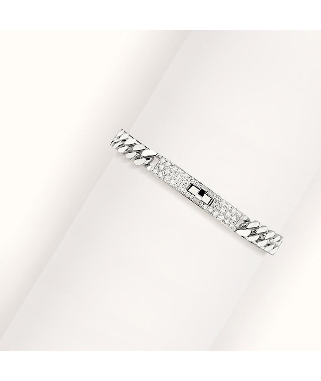 HERMES Серебрянный браслет из белого золота, фото 3