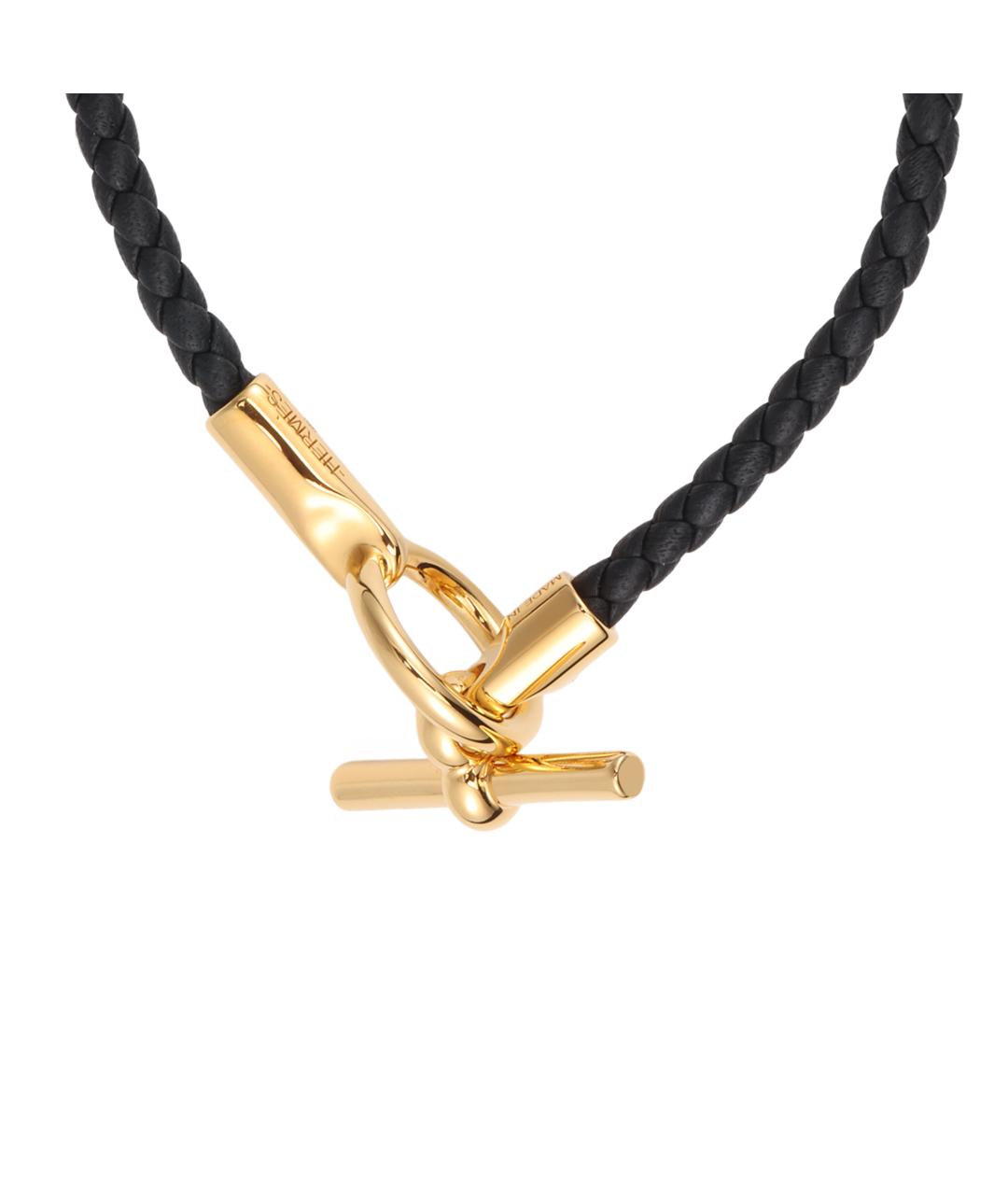 HERMES Черный браслет, фото 2