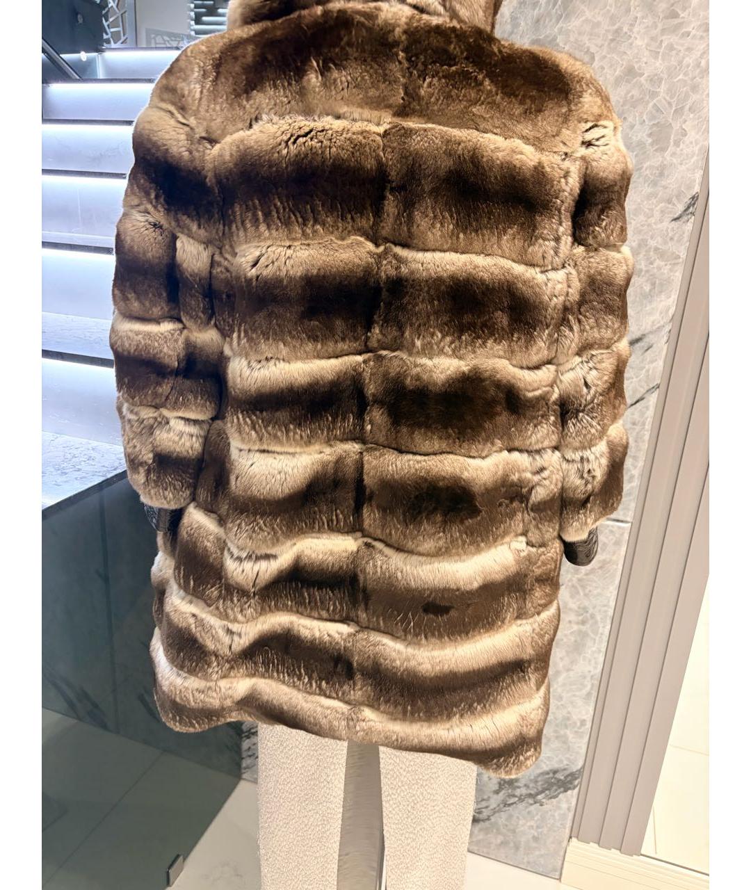 VALENTINO Коричневая меховая шуба, фото 4