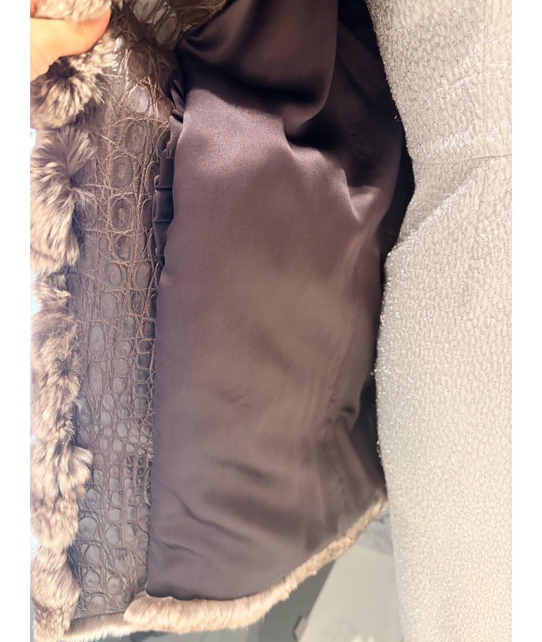 VALENTINO Коричневая меховая шуба, фото 2