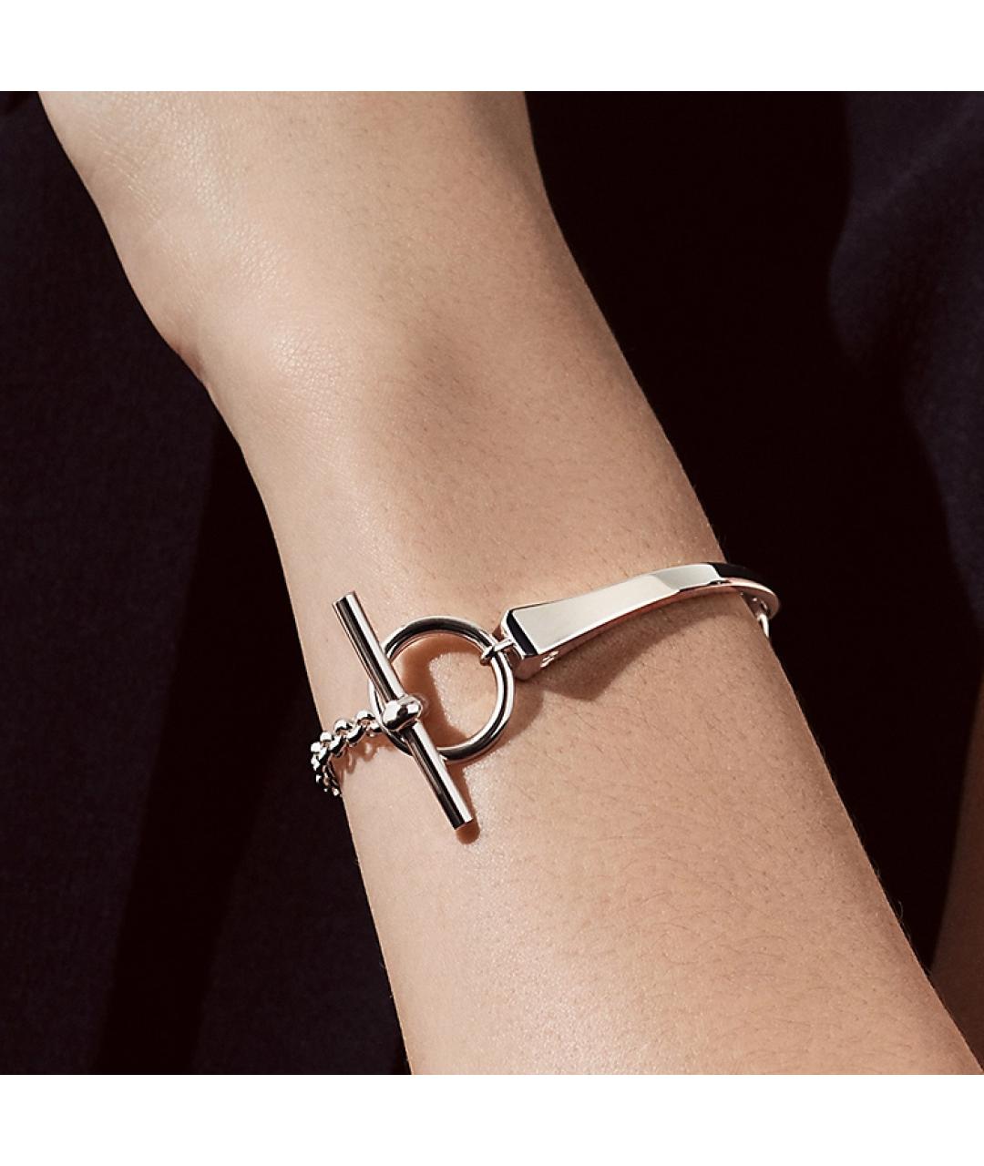 HERMES Серебрянный браслет, фото 2