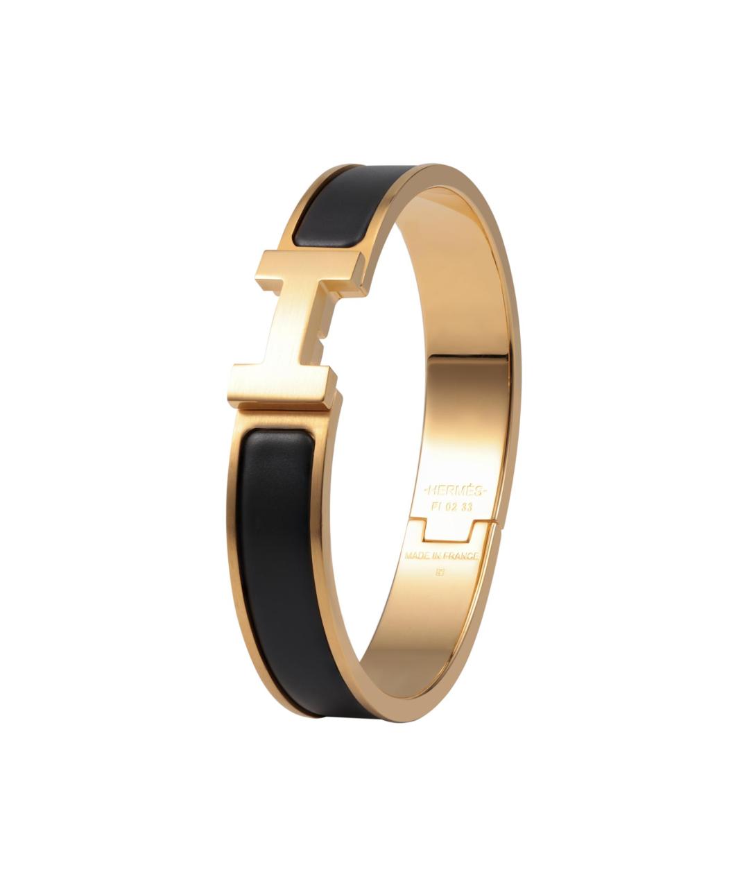 HERMES Черный браслет, фото 2
