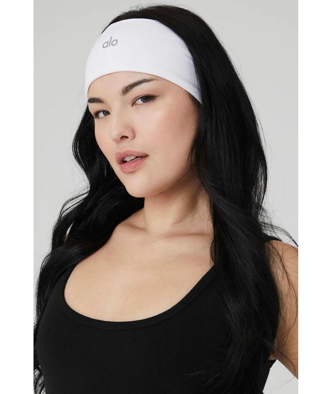 ALO YOGA Белая повязка на голову, фото 5