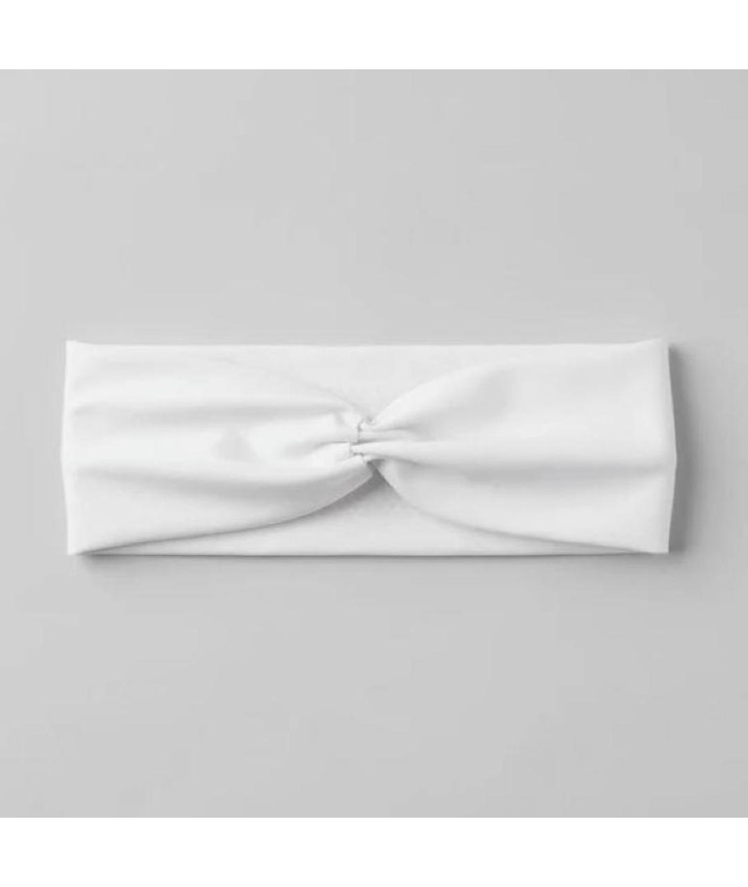ALO YOGA Белая повязка на голову, фото 2
