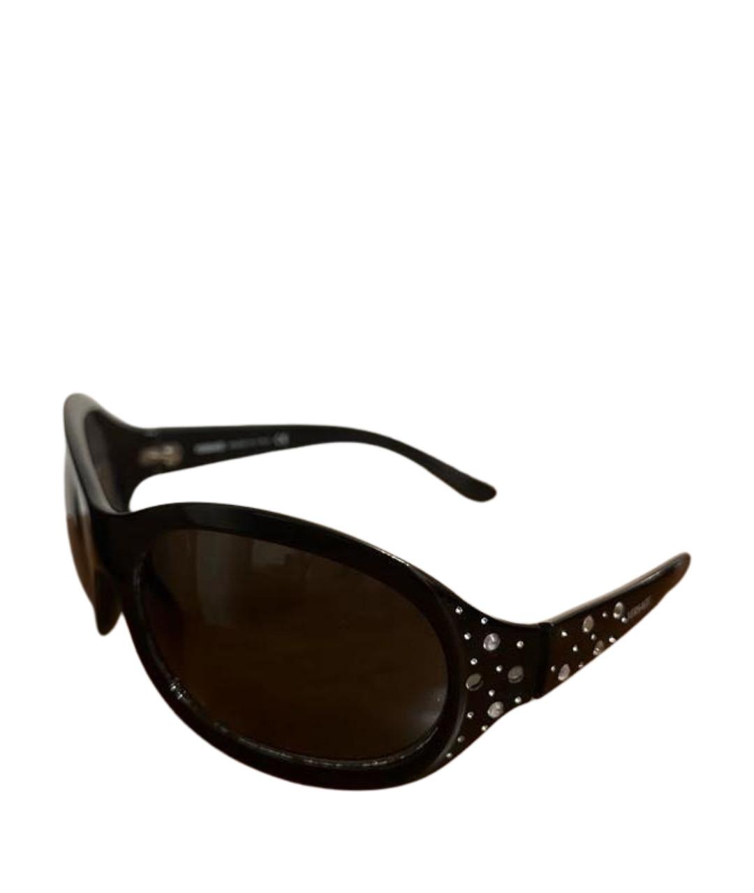 VERSACE Черные пластиковые солнцезащитные очки, фото 1