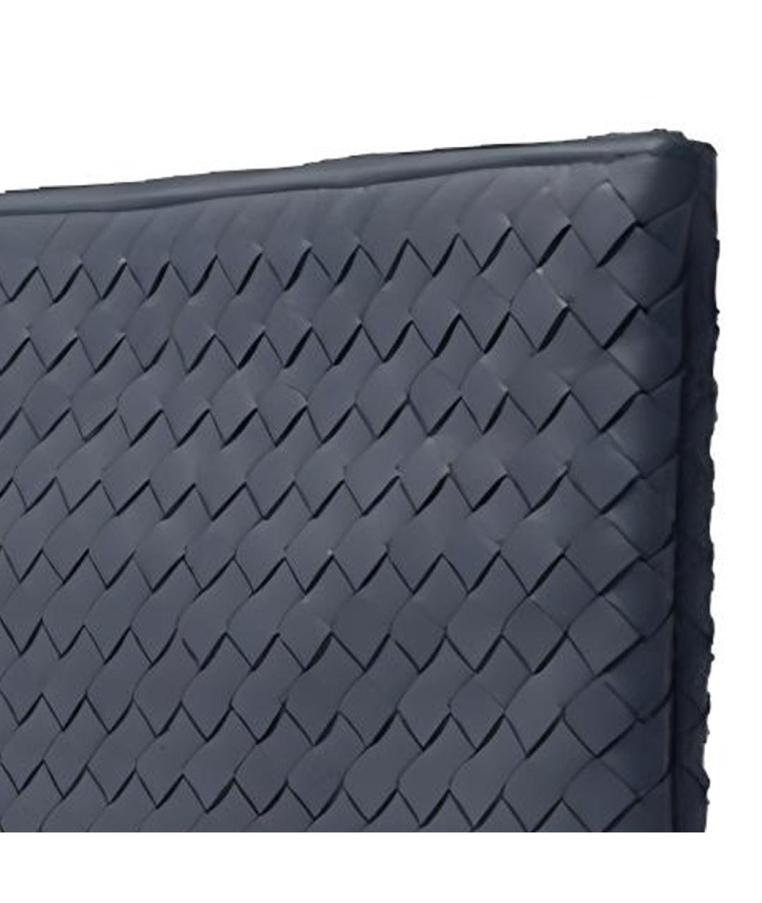 BOTTEGA VENETA Темно-синяя кожаная папка для документов, фото 5