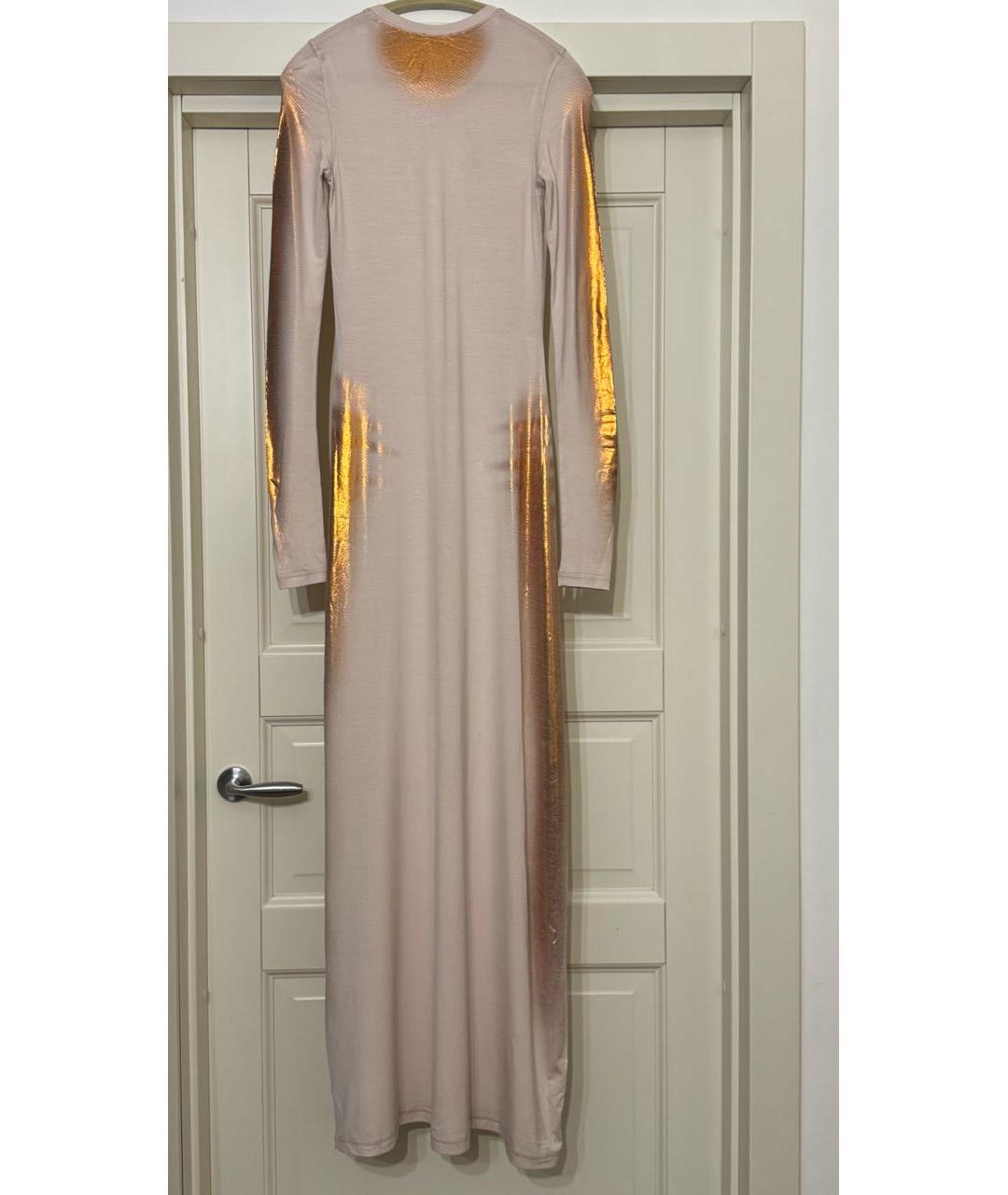 DIESEL Розовое хлопко-эластановое повседневное платье, фото 2