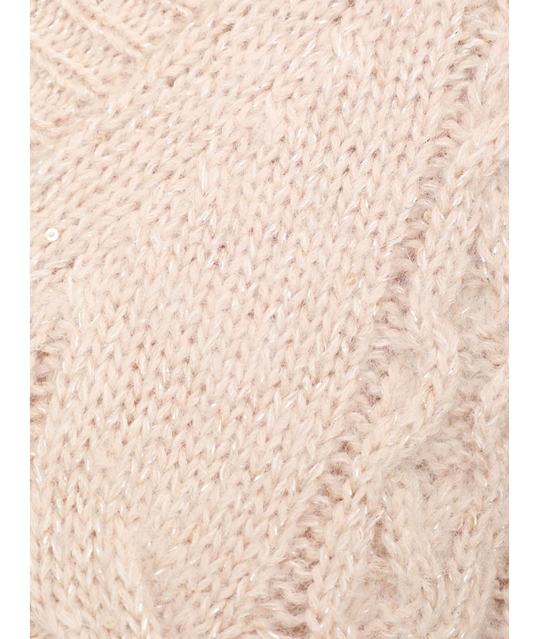 LORENA ANTONIAZZI Бежевый шерстяной джемпер / свитер, фото 6