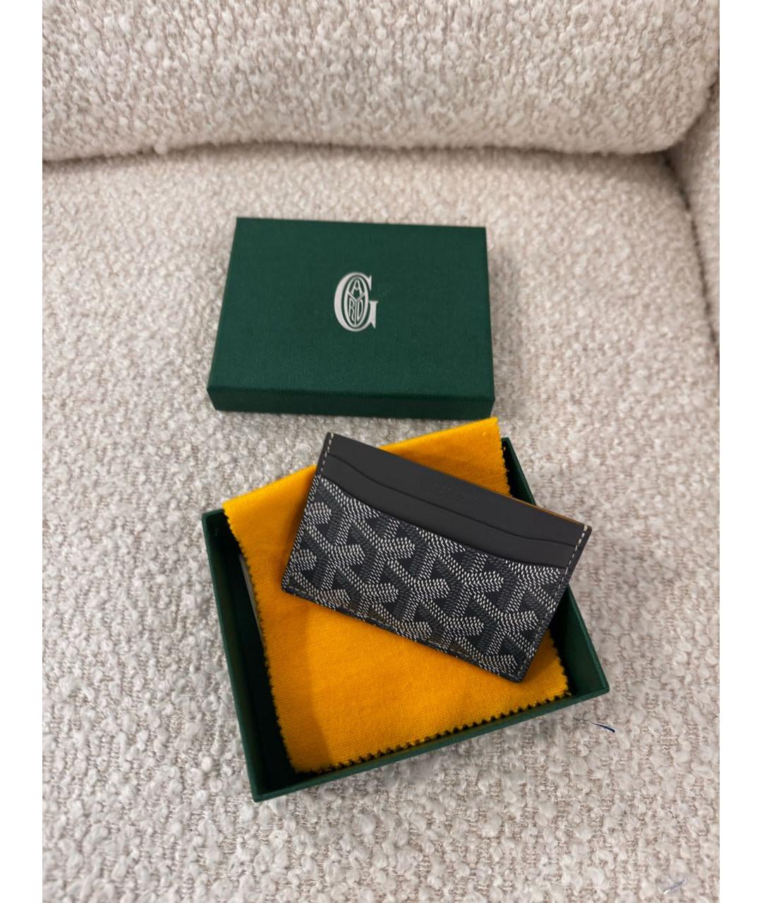 GOYARD Серый кожаный кардхолдер, фото 4