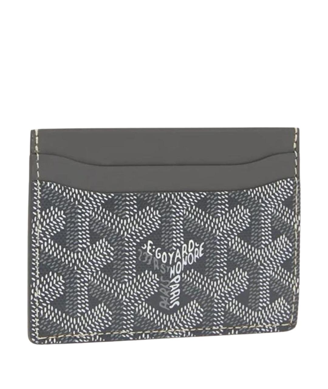 GOYARD Серый кожаный кардхолдер, фото 1