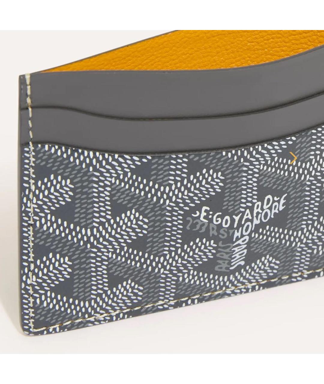 GOYARD Серый кожаный кардхолдер, фото 2