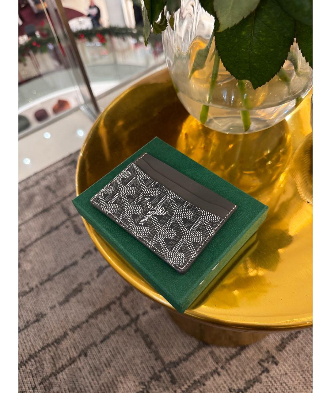 GOYARD Серый кожаный кардхолдер, фото 8