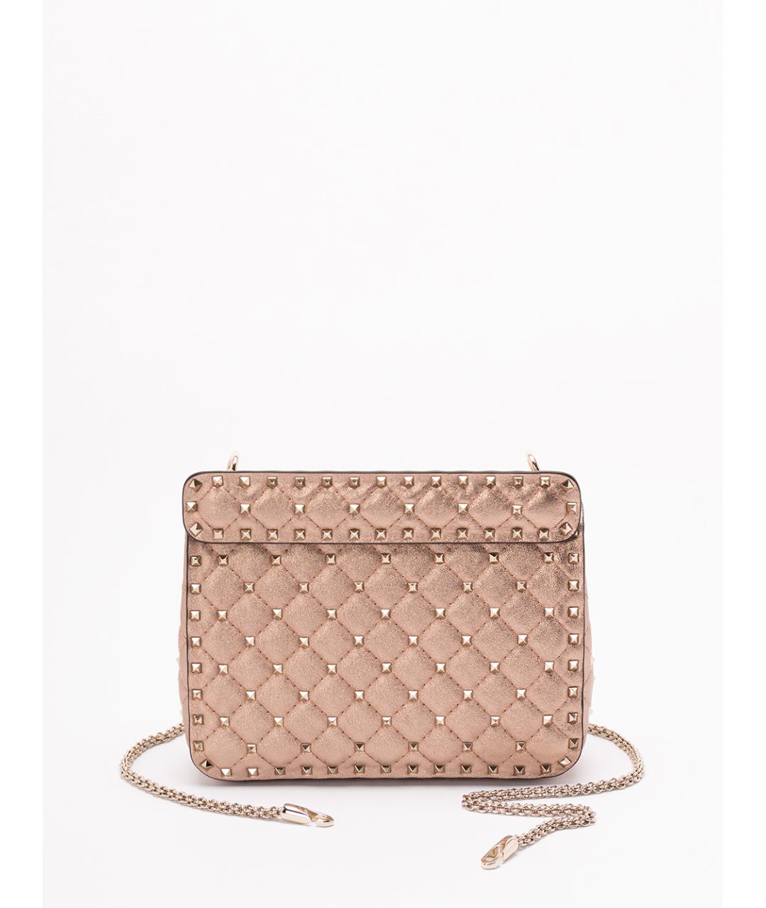 VALENTINO Бежевая кожаная сумка через плечо, фото 2