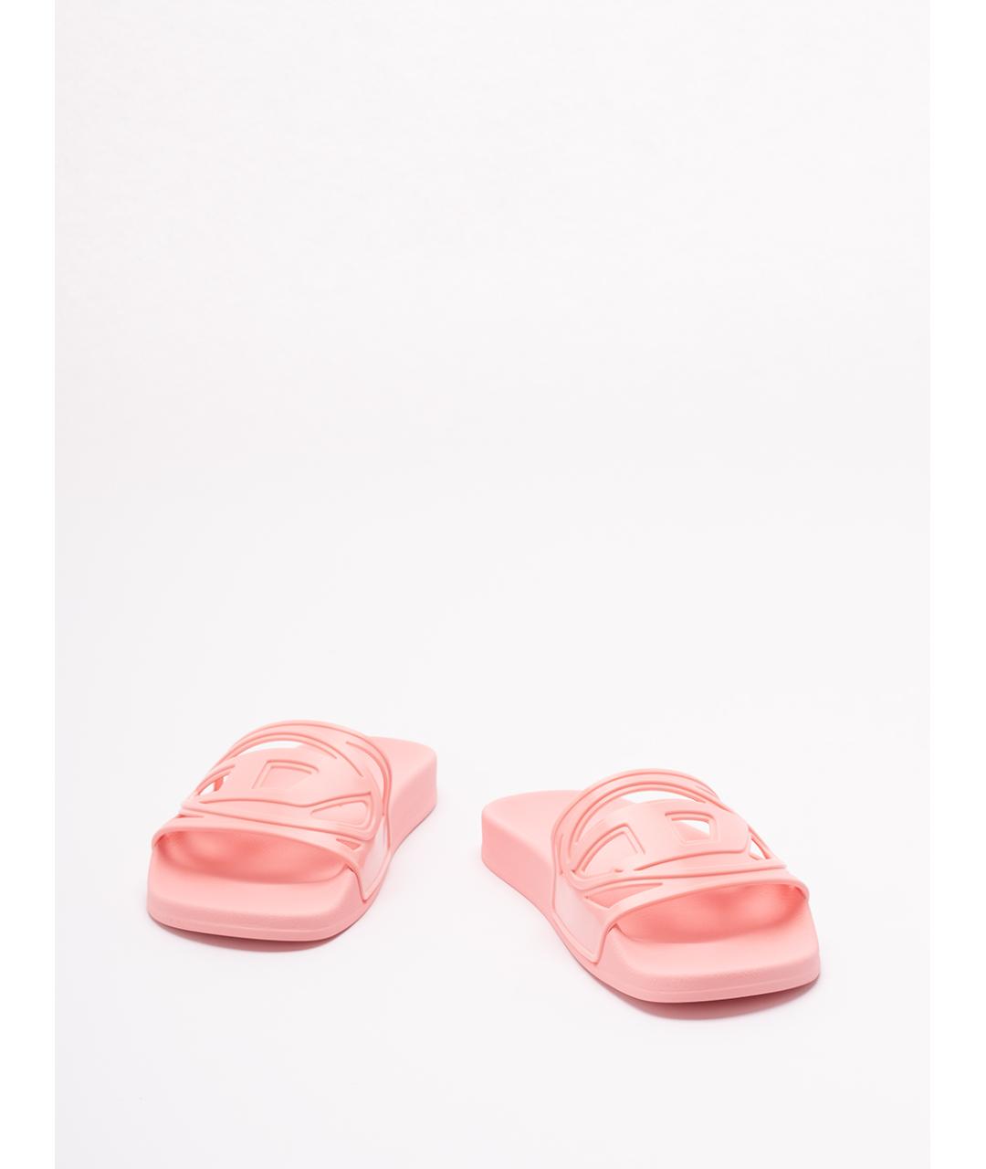 DIESEL Розовые синтетические шлепанцы, фото 2