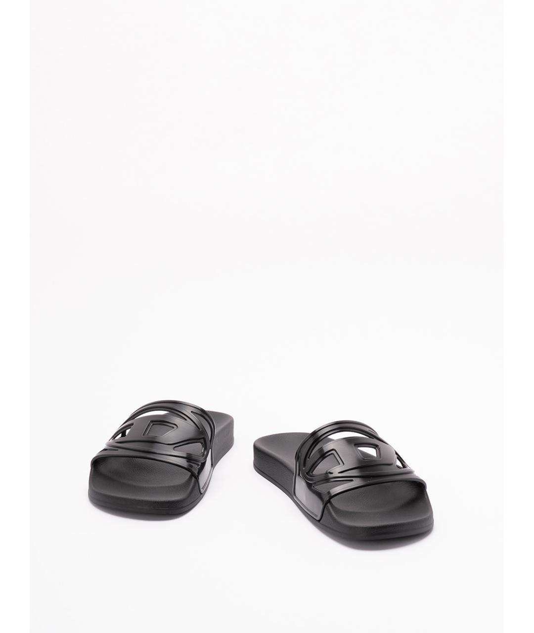 DIESEL Черные шлепанцы, фото 2