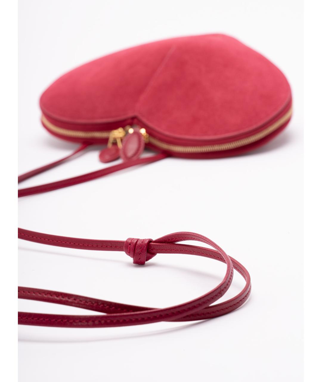 ALAIA Красная замшевая сумка через плечо, фото 4