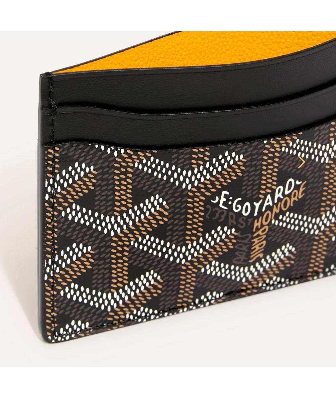 GOYARD Черный кожаный кардхолдер, фото 2