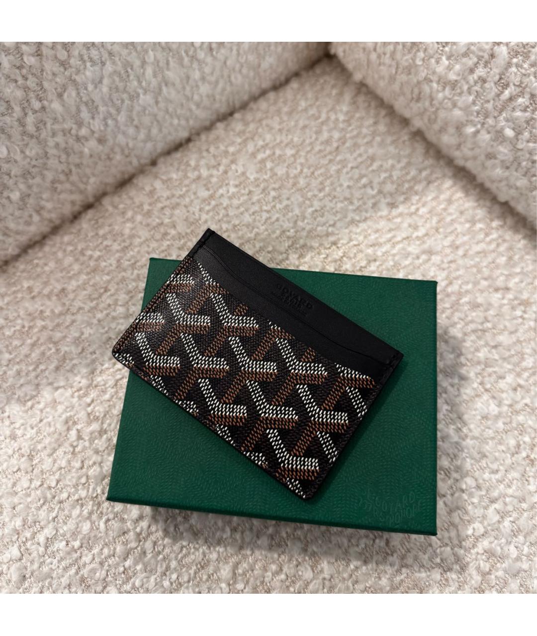 GOYARD Черный кожаный кардхолдер, фото 6