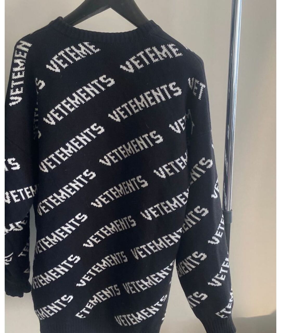 VETEMENTS Черный шерстяной джемпер / свитер, фото 3