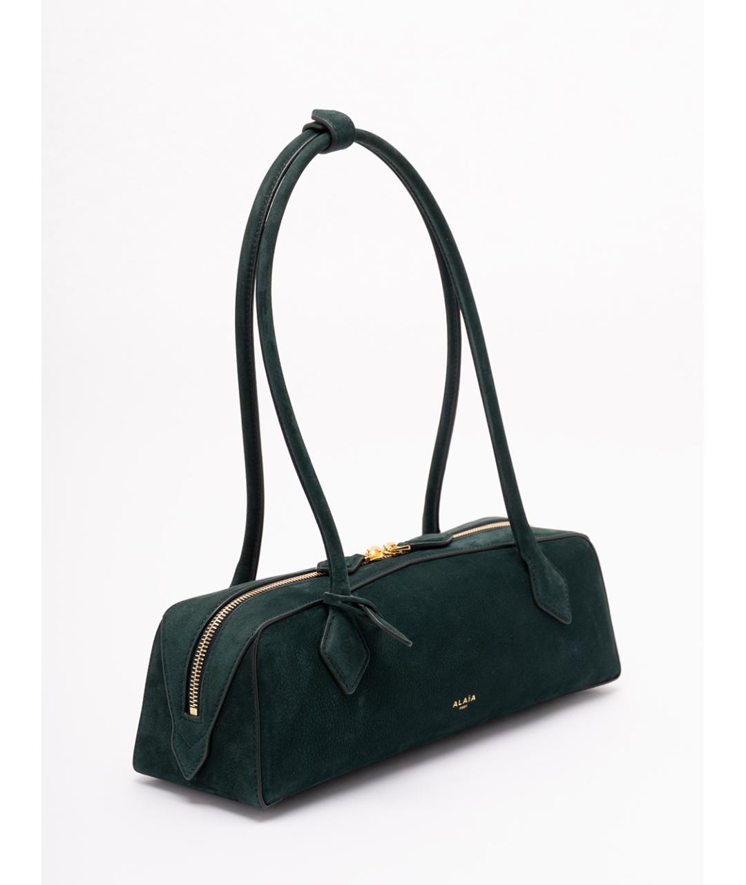 ALAIA Зеленая кожаная сумка тоут, фото 3