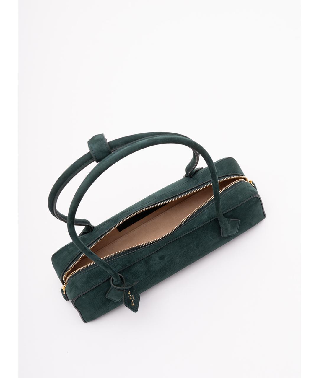 ALAIA Зеленая кожаная сумка тоут, фото 6