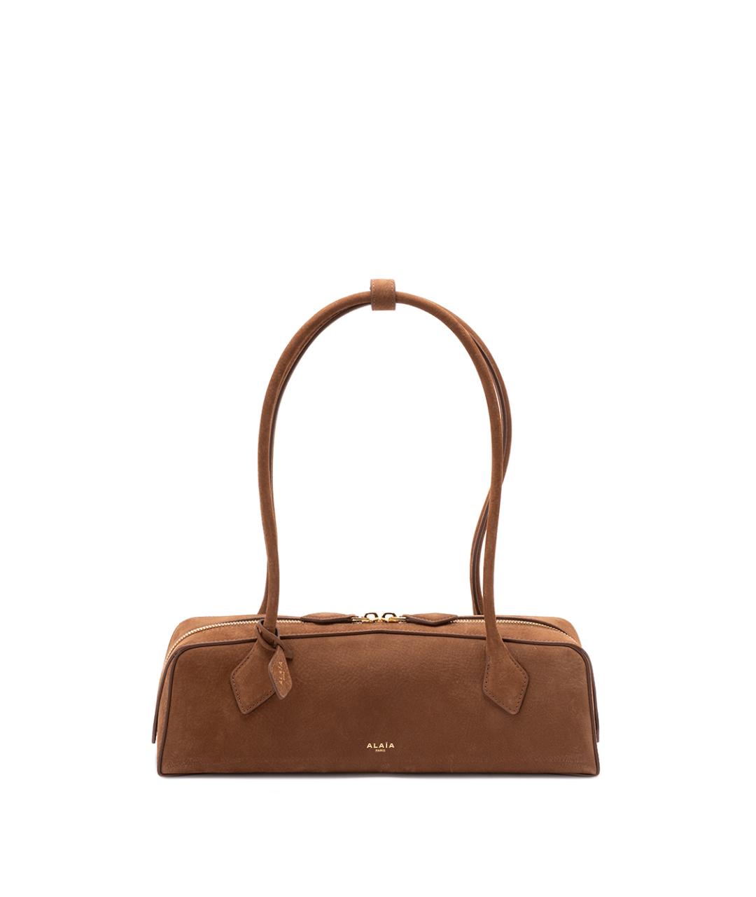 ALAIA Коричневая кожаная сумка тоут, фото 1