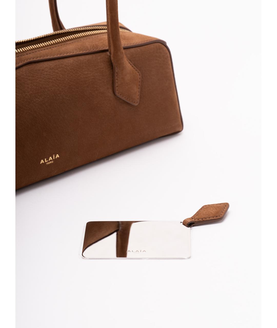 ALAIA Коричневая кожаная сумка тоут, фото 4