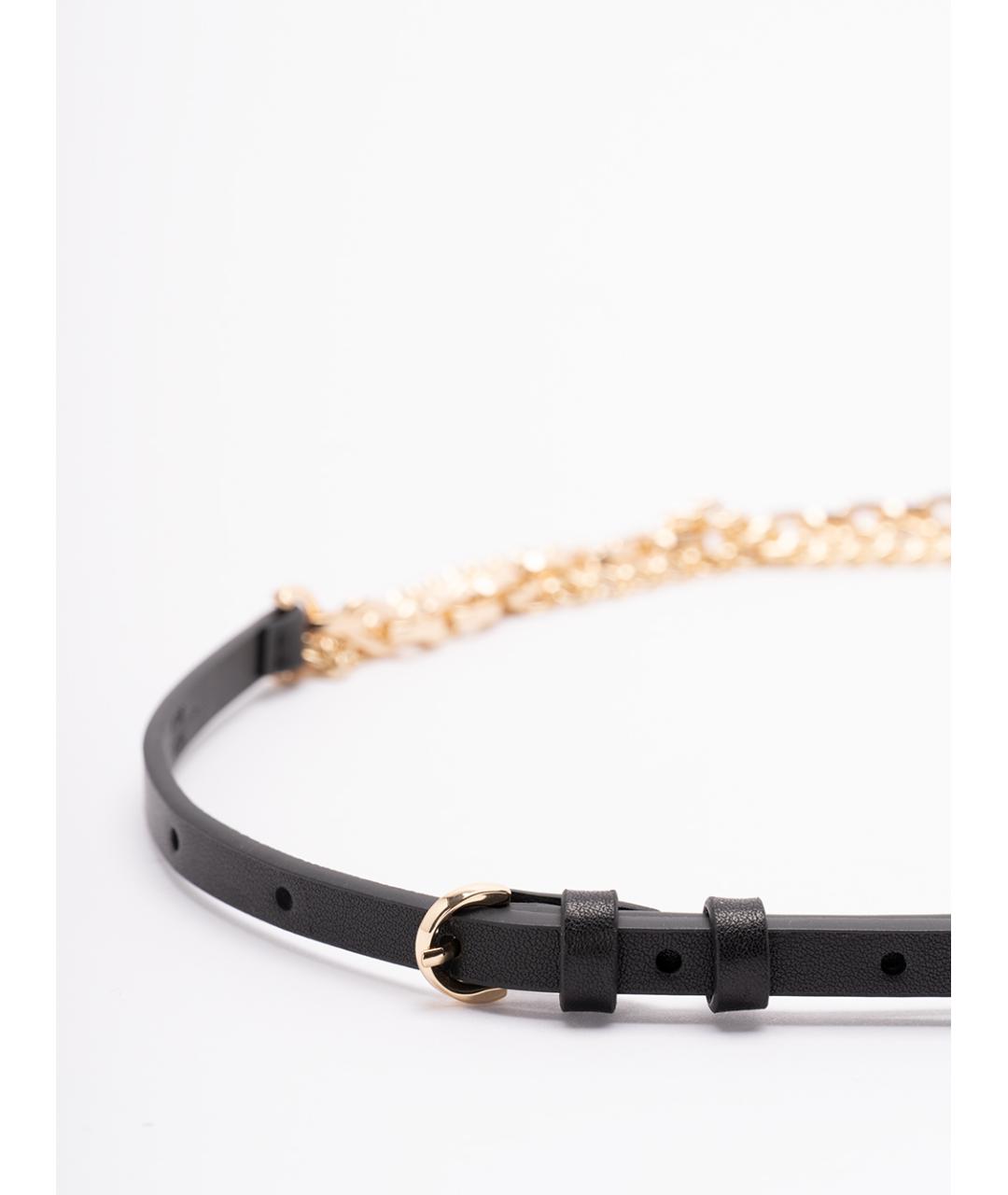 PINKO Черный кожаный ремень, фото 2