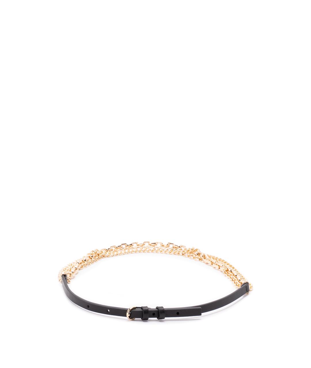 PINKO Черный кожаный ремень, фото 1