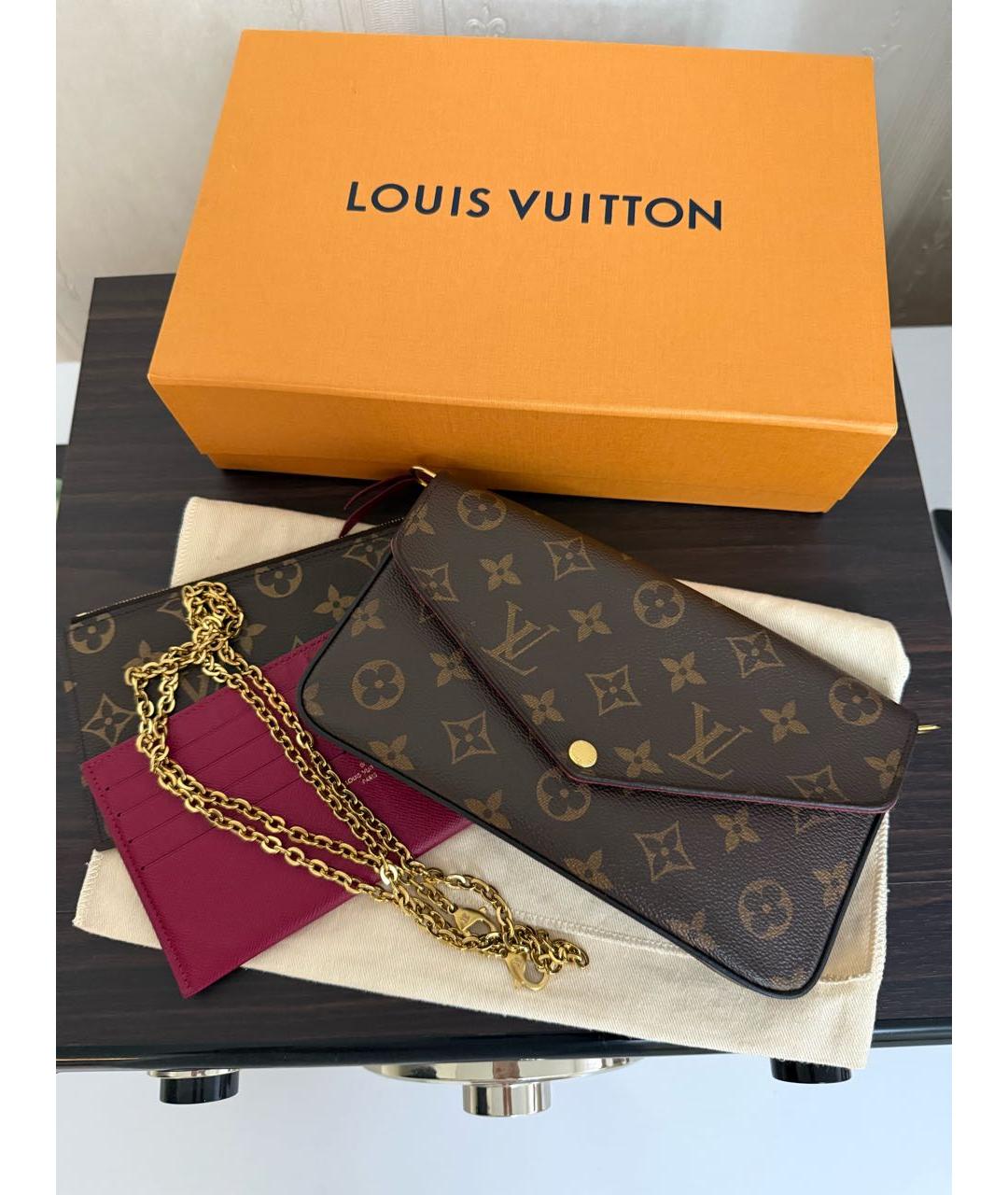 LOUIS VUITTON Коричневая сумка через плечо, фото 6