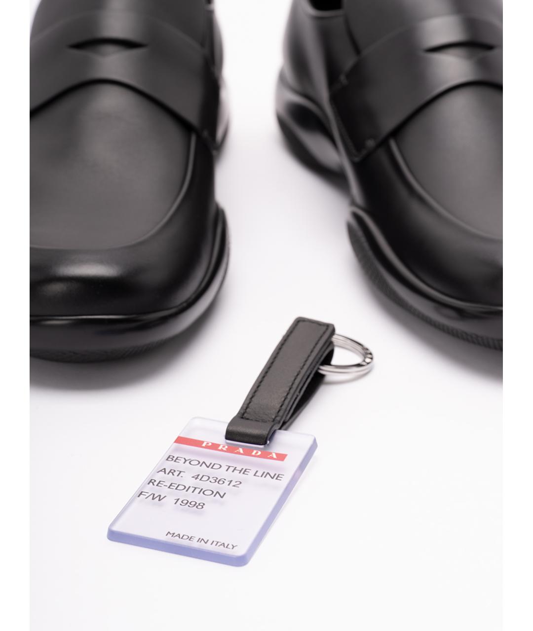 PRADA Черные кожаные лоферы, фото 5