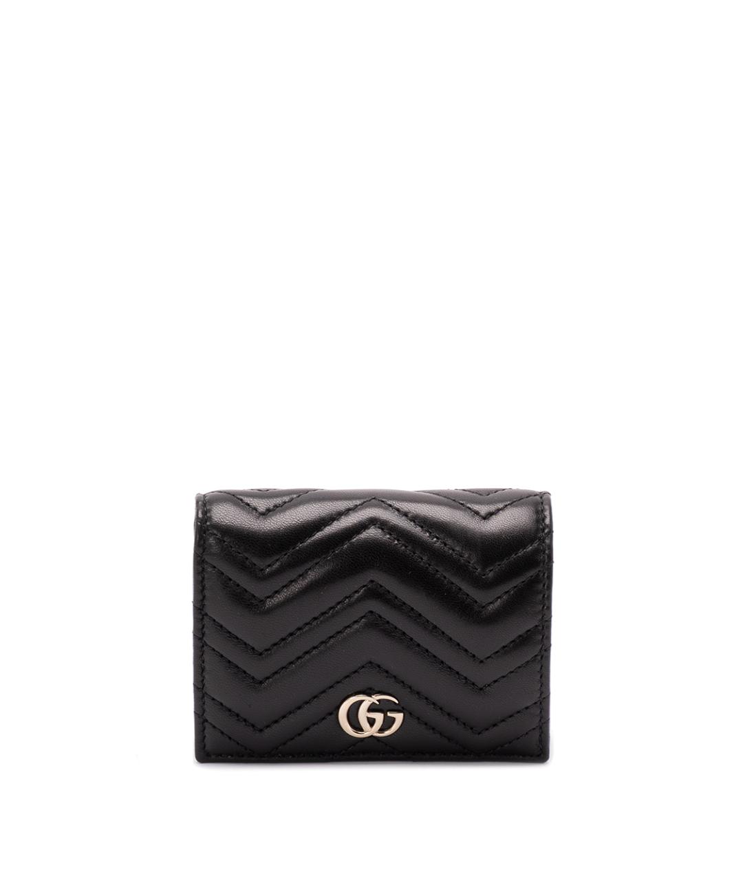 GUCCI Черный кожаный кошелек, фото 1