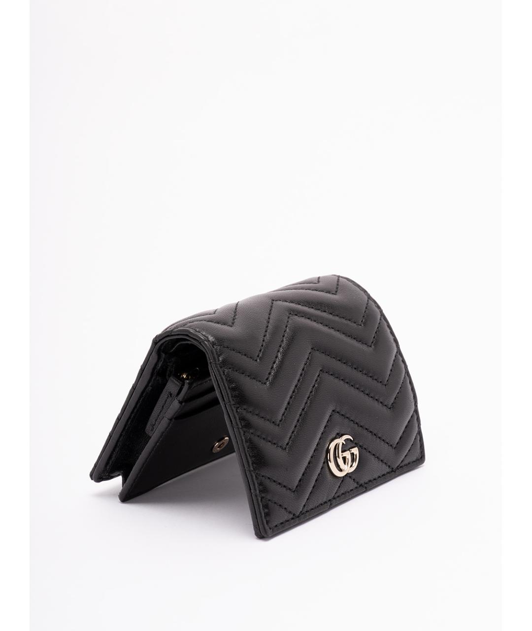 GUCCI Черный кожаный кошелек, фото 4