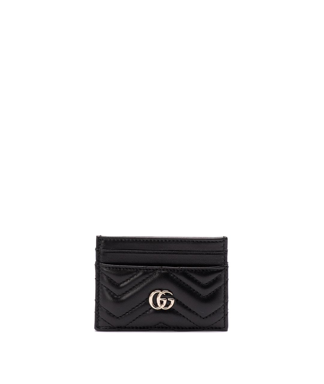 GUCCI Черный кожаный кардхолдер, фото 1