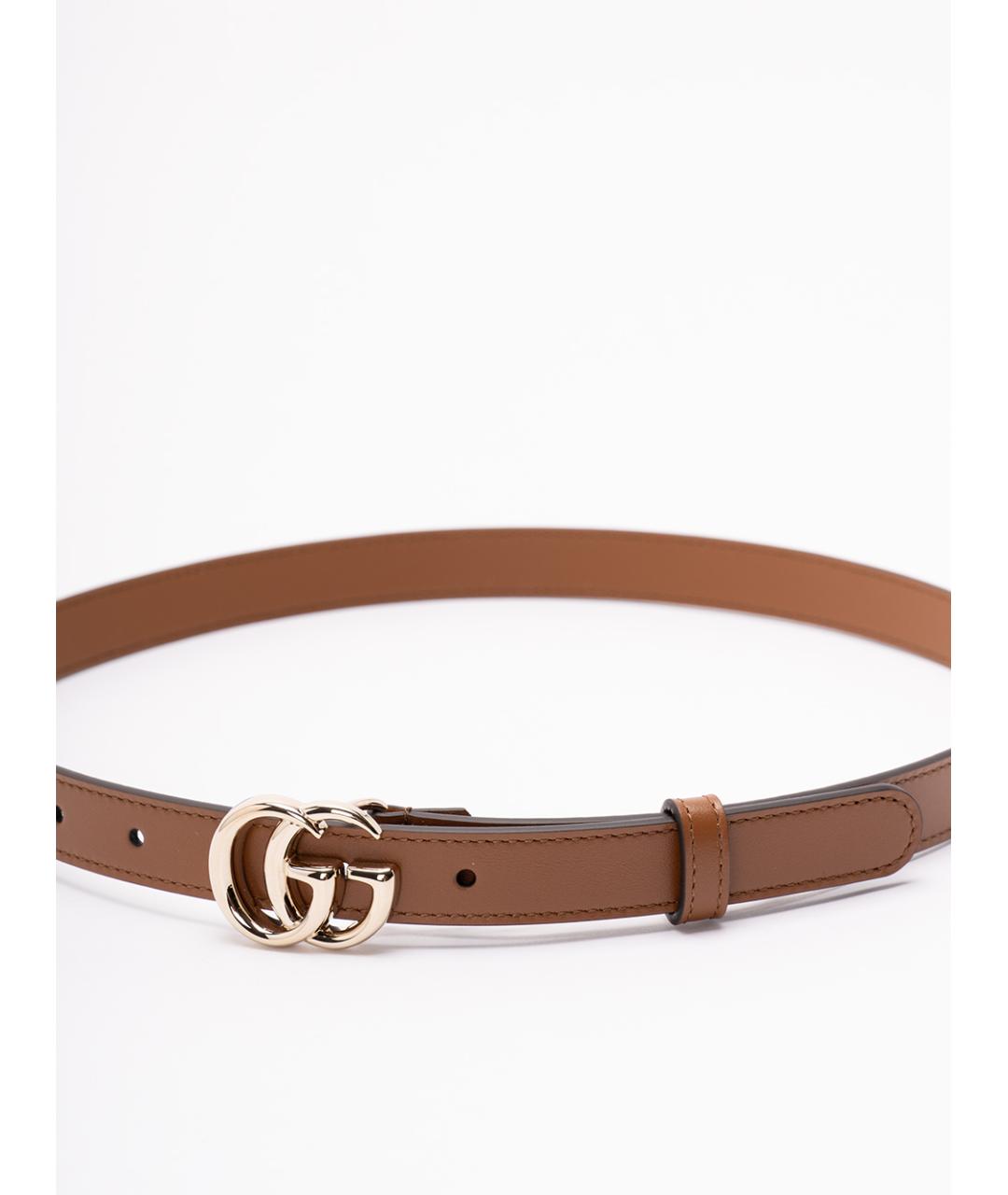 GUCCI Коричневый кожаный ремень, фото 2