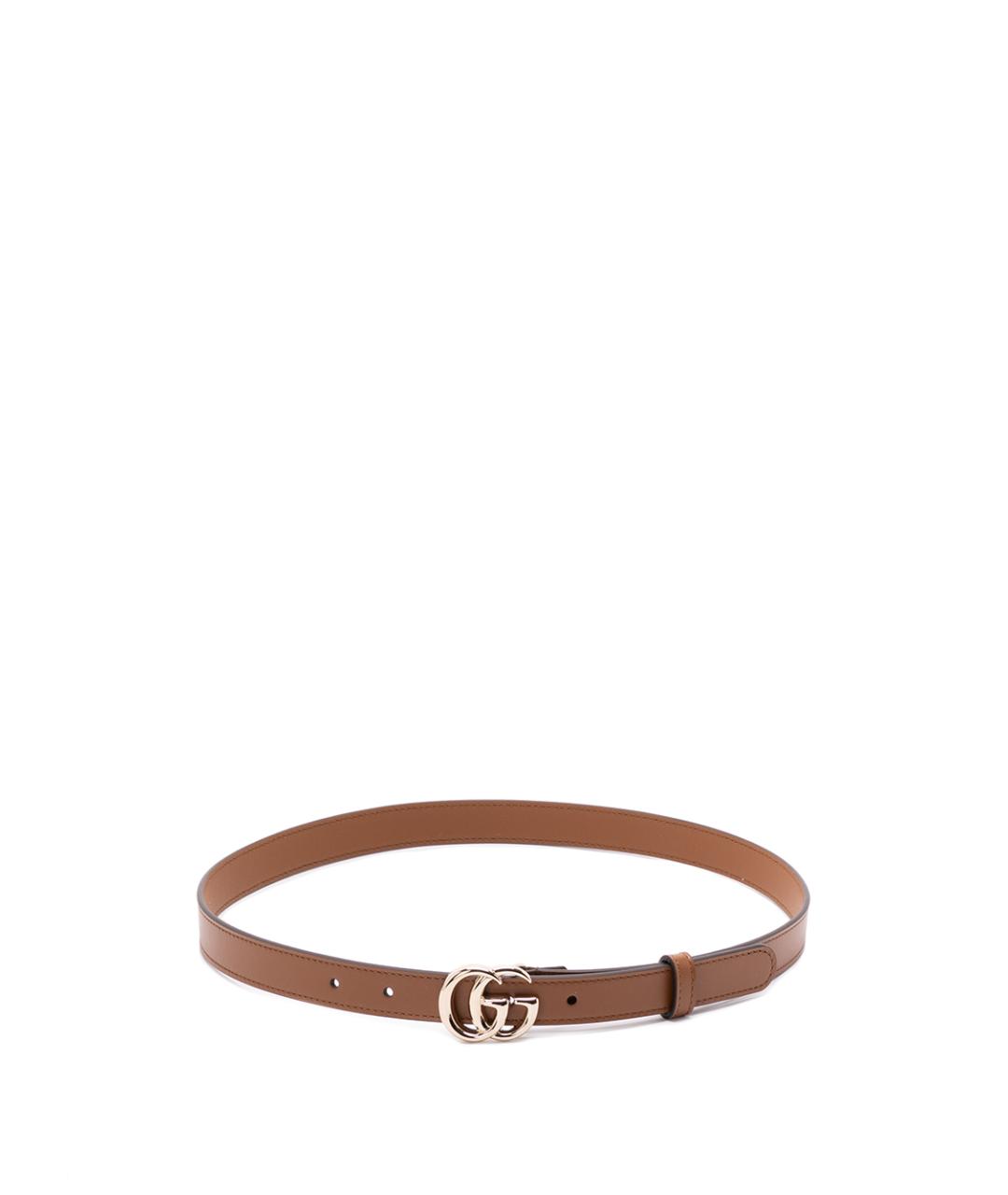 GUCCI Коричневый кожаный ремень, фото 1