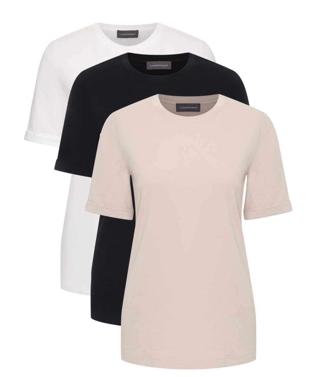 LORENA ANTONIAZZI Мульти хлопковая футболка, фото 1