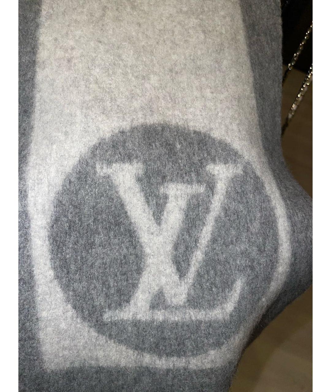 LOUIS VUITTON Мульти шерстяной шарф, фото 8