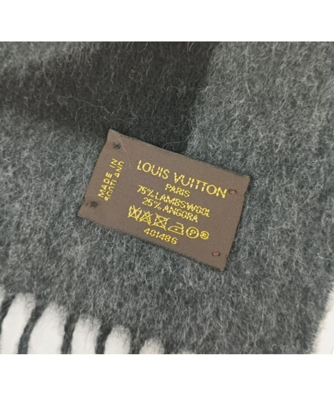 LOUIS VUITTON Мульти шерстяной шарф, фото 3