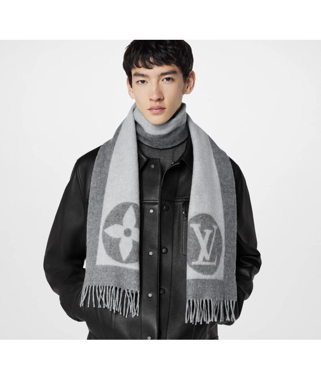 LOUIS VUITTON Мульти шерстяной шарф, фото 4