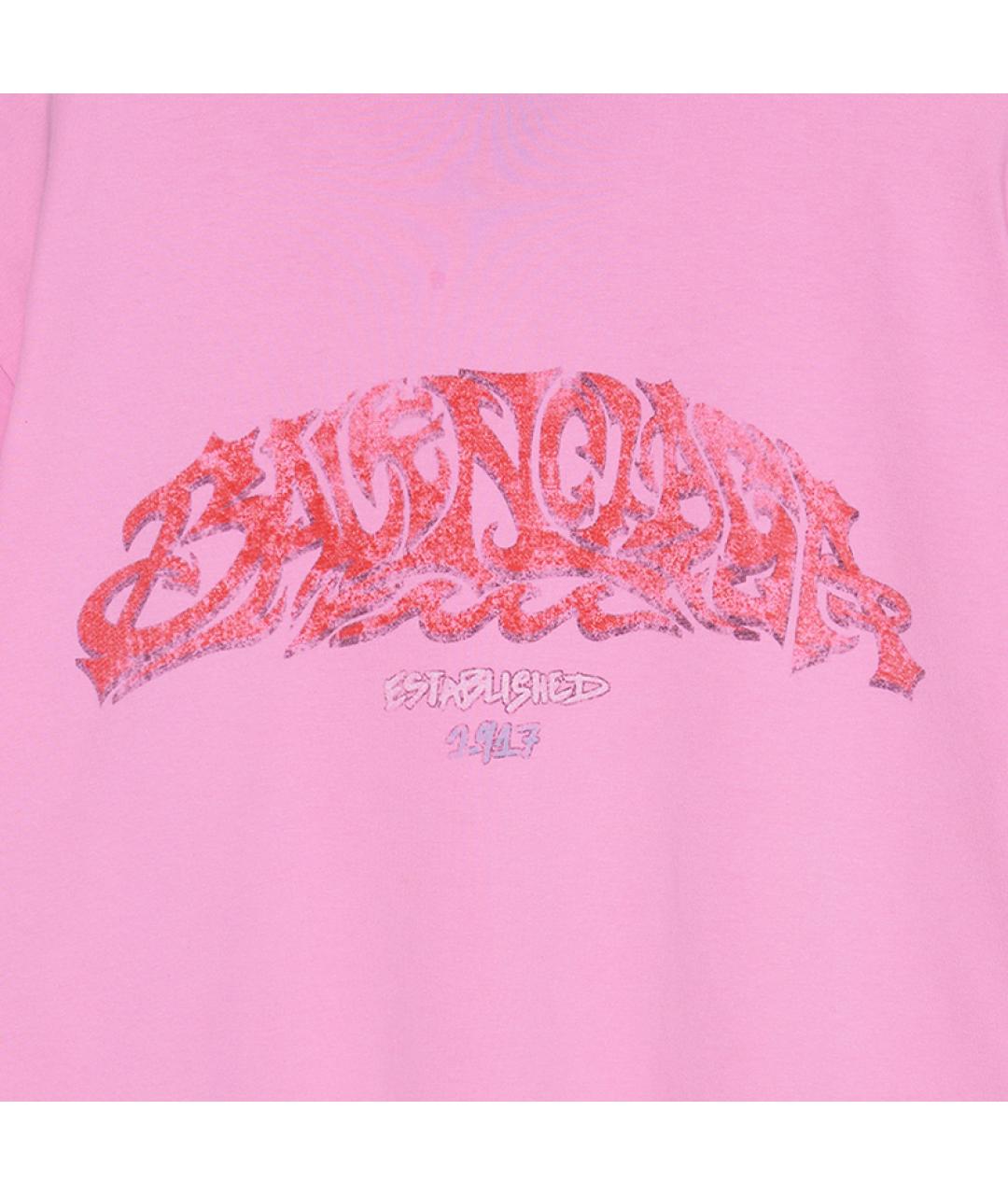 BALENCIAGA Розовая футболка, фото 6