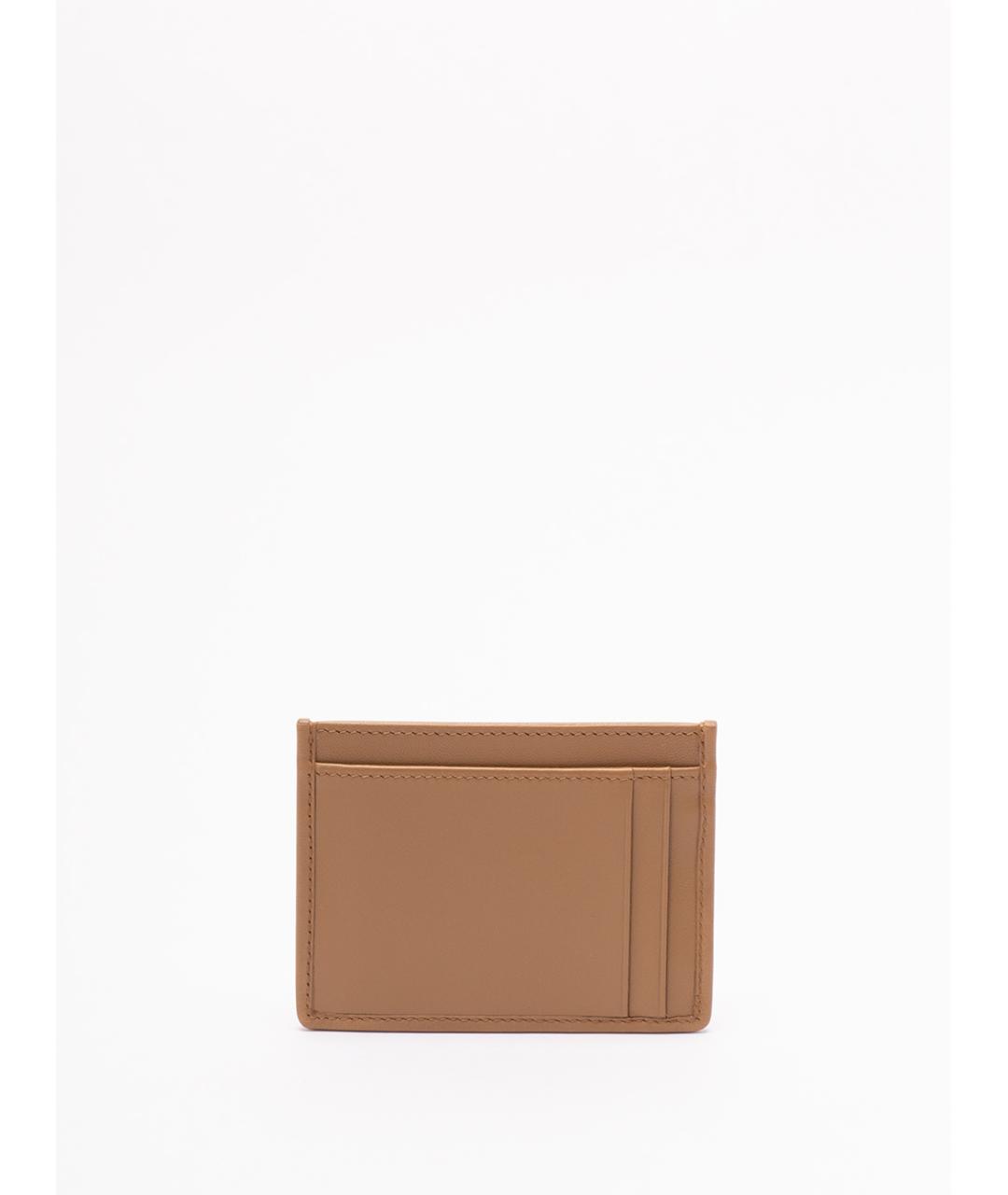 MIU MIU Бежевый кожаный кардхолдер, фото 2