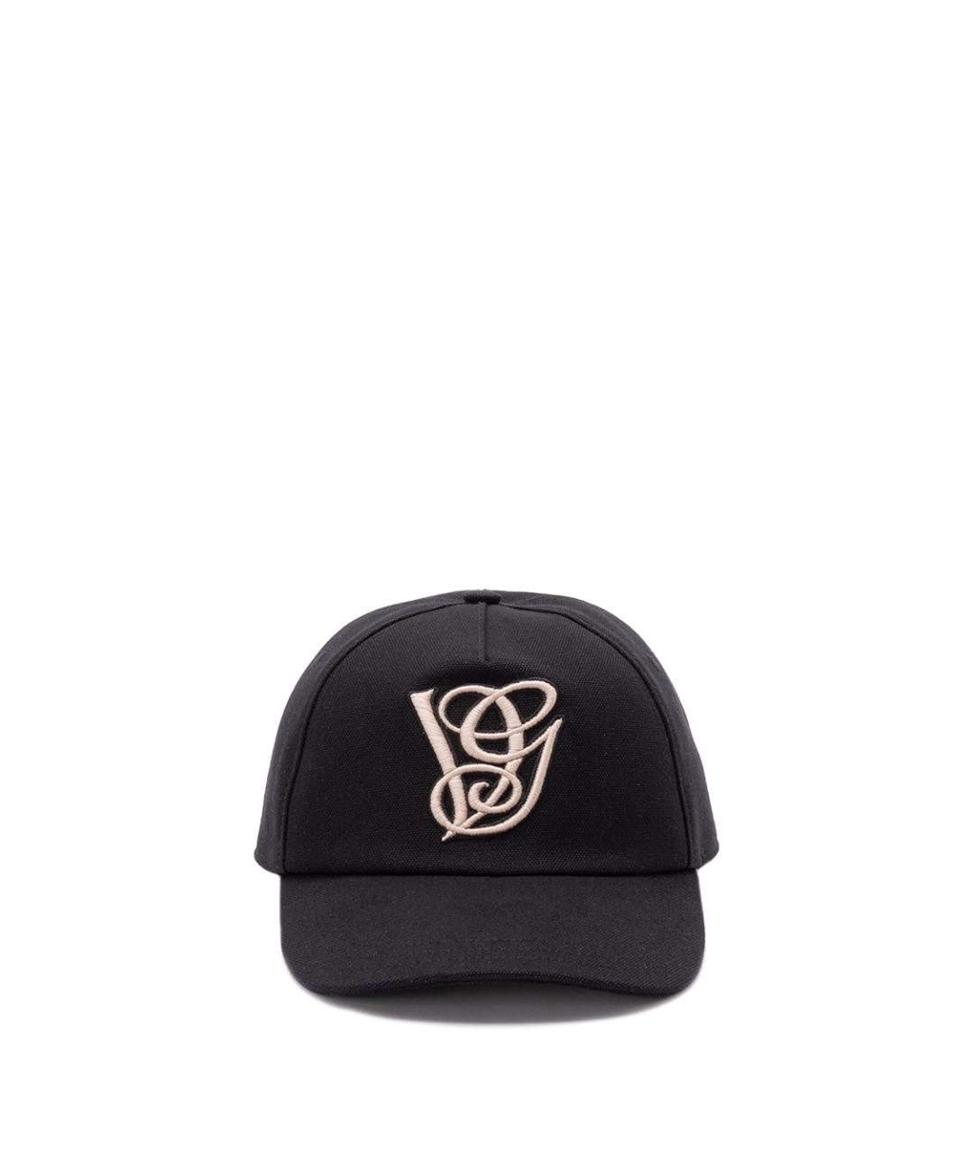 VALENTINO Черная хлопковая кепка/бейсболка, фото 1