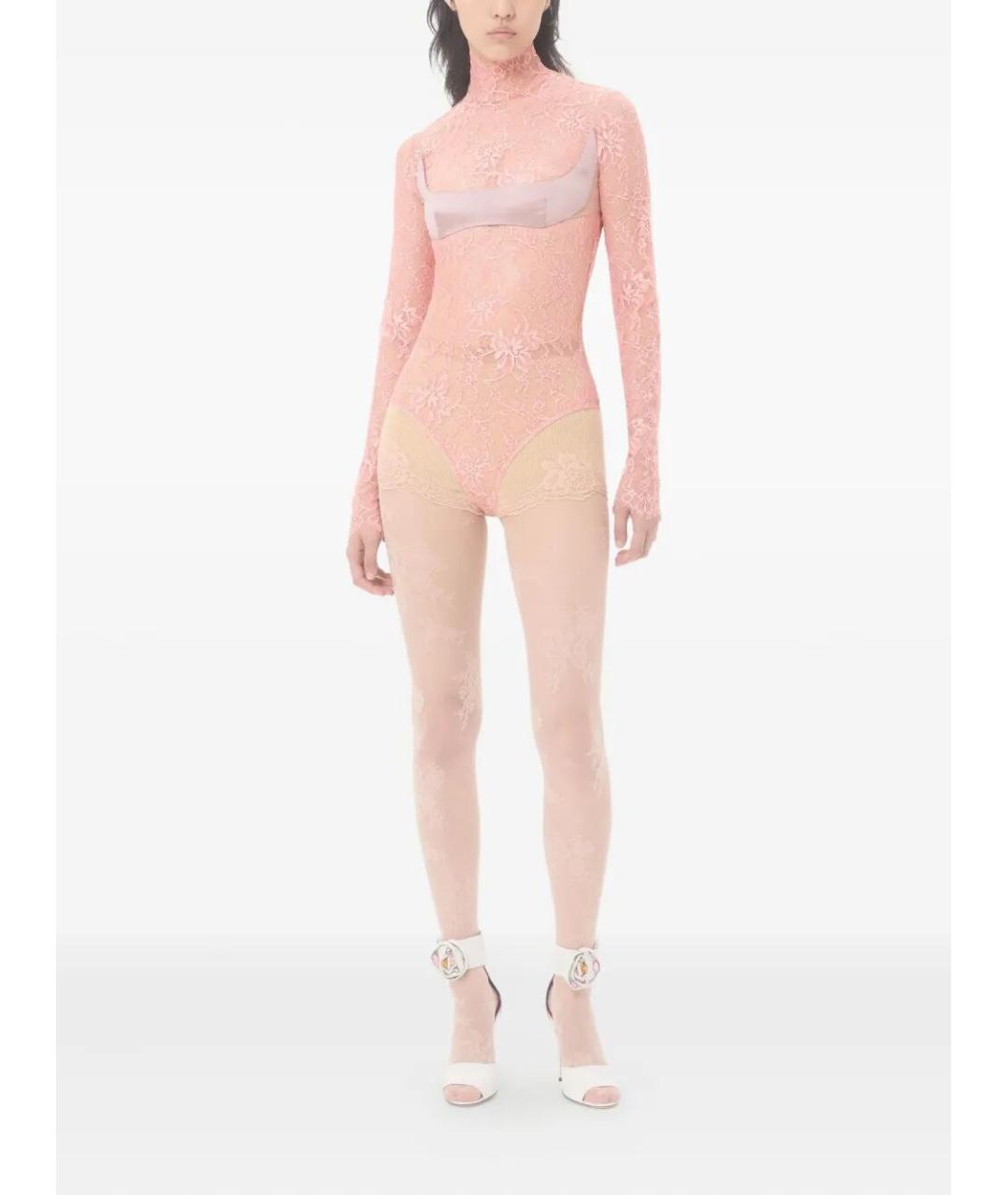 VALENTINO Розовая полиамидовая блузы, фото 2