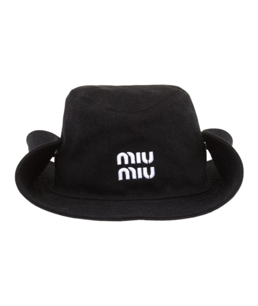 MIU MIU Черная шляпа, фото 1