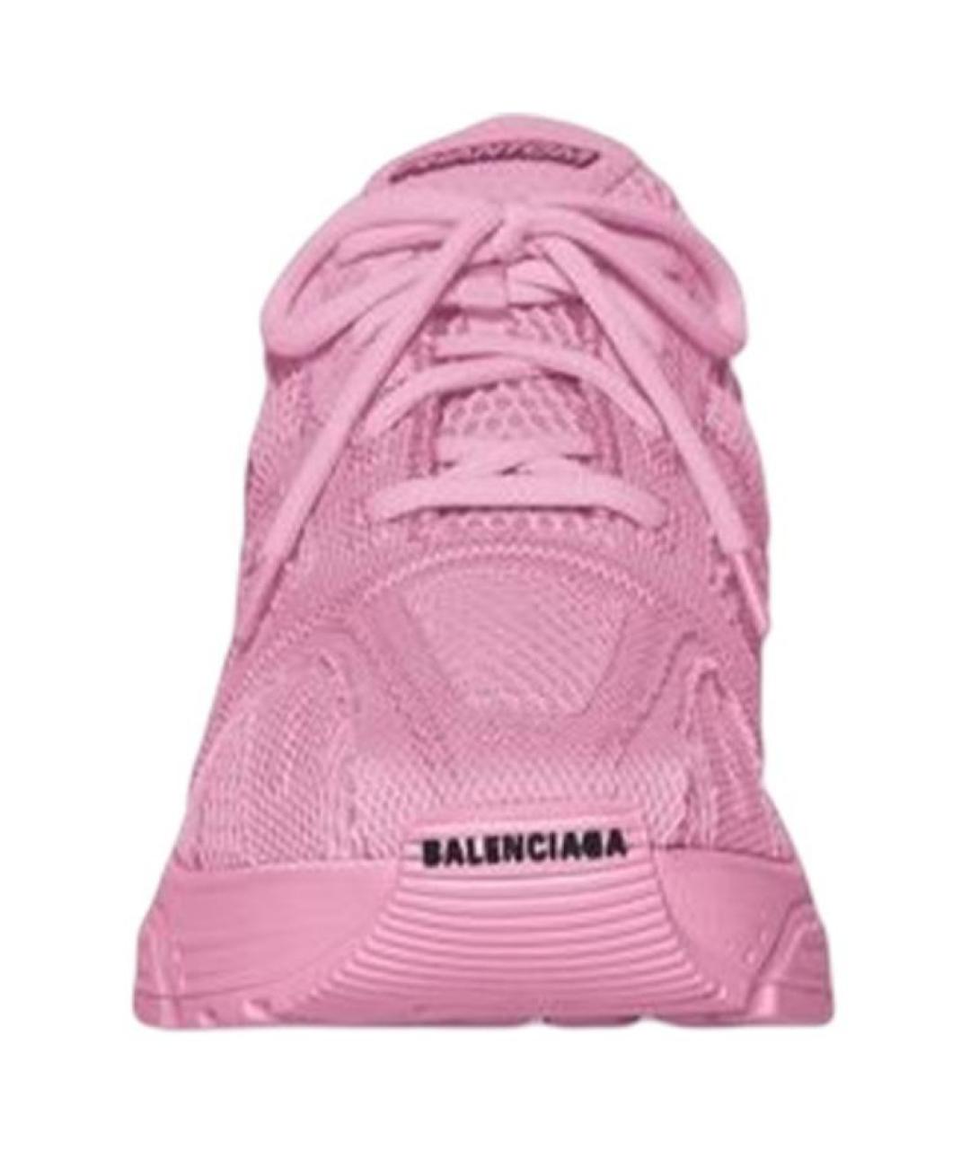 BALENCIAGA Розовые текстильные кроссовки, фото 4